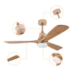 48" Wood Noble Bronze Led Light Ceiling Fan Rustic Modern Farmhouse 3 Mount New. Price: $166.48.
