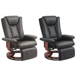 Homcom Swivel Recliner Chair With Footrest Pu Leather Reclining New. Price: $292.99.
