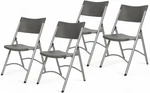 OEF600 Series High Back Folding Chairs, Blow-molded Polyethylene Commercial-grad New. Price: $283.99.