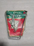 Vintage Kmart Nos Folding Striped Metal Chair. Great For Station Wagons&campers Used. Price: $75.00.