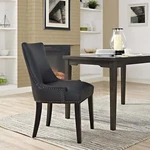 Modway Faux Leather Upholstered Nailhead Trim Parsons Dining Side Chair Black New. Price: $171.25.