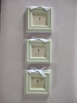 Pottery Barn Kids Ribbon Wooden Picture Frame X 3, Green New, Set Of. Price: $11.24.