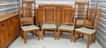 Mission Prairie Arts & Crafts Oak Chair Of 4 By Bassett Used. Price: $499.99.