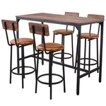 Vevor Table, 5PCS 47 Bars Tables Set, And Chair With Rounded New. Price: $211.60.