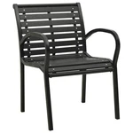 Patio Chairs 2 Pcs Outdoor Dining With Metal Frame Steel And Wpc Vidaxl New. Price: $110.99.