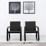 2 Pcs Reception Room Chairs Office Guest Waiting Sofas W/ Pvc Leather Foam Steel New. Price: $189.99.