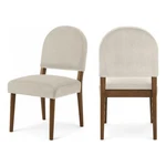 Meridian Furniture Varinelle Cream Velvet Upholstered Dining Chair (set Of 2) New. Price: $307.99.
