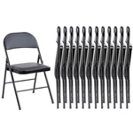 Sweetcrispy Folding 12 Pack, Leather Padded Chairs, Sturdy Meta... New. Price: $258.43.