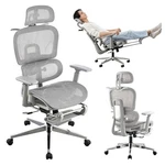 Mesh Ergonomic Office Chair With Footrest,high Back Gaming Grey Modern New. Price: $268.97.