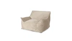 Noble House Velie Velvet Bean Bag Chair, Taupe Used. Price: $100.00.