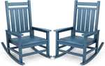 Oversized Outdoor Rocking Chair Set Of 2, Hdpe Rocker For Adults, Patio New. Price: $467.99.