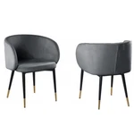 Luxury Dining Chair Set Of 4 With Gold Accent, Modern Room Furniture New. Price: $725.00.