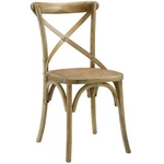 Modway Gear 17.5" Modern Wood Dining Side Chair Natural Finish New. Price: $145.99.