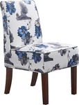 Modern Velvet Accent Chair With Ink Pattern - Soft White, Sturdy Frame New. Price: $266.99.