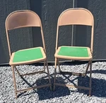 2 Mcm Hampden Metal Folding Chairs 31"T Good Original Condition Usa Used. Price: $39.95.