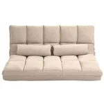 Homcom Convertible Floor Sofa Chair, Folding Couch Bed, Guest Chaise Lounge With New. Price: $279.96.