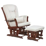 Afg Baby Alice Solid Wood Glider Chair And Ottoman With Pillow In Espresso New. Price: $228.99.