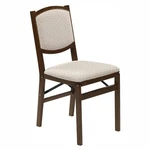 Stakmore Contemporary Upholstered Back Fruitwood Folding Dining Chair (2 Pack) New. Price: $144.00.