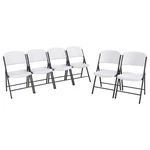 Lifetime 80747 Commercial Grade Folding Chairs, 6 Pack, White Granite New. Price: $335.95.