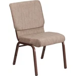 Flash Hercules 18.5'' Church Chair, Beige Fabric/copper FD-CH02185-CV-BGE1-GG New. Price: $84.99.