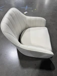 Bestera Vanity Chair With Wheels - Beige/silver Legs Used. Price: $181.44.