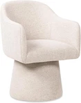 Jennifer Taylor Home Marcy Swivel Dining Arm Chair Simple Gray Chenille Open. Price: $279.00.