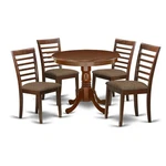 East West Furniture Antique 5-PIECE Wood Dining Set With Linen Seat Mahogany New. Price: $532.57.