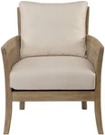 Uttermost 23461 Beige Encore 28-3/4"W Rubber Wood Framed Dual Arm Accent Chair New. Price: $1377.60.