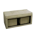 Ore International 16.5"H Storage Ottoman + 2 Hidden Seating New. Price: $142.21.