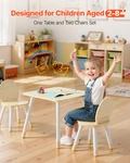 Vevor Kids Table & 2 Chairs Set, Wooden Toddler Art Desk W/ Graffiti Top New. Price: $65.99.