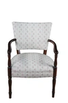 Mid Century Martha Washington Style Mahogany Upholstered Library Arm Chair Unspecified. Price: $600.00.