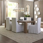Uttermost 25217 Aldan 116"W Oak And Plywood Table - Natural New. Price: $3660.00.