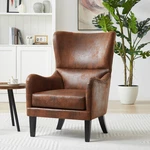 Lorenzo Contemporary Microfiber Wingback Club Chair With Nailhead Trim By... New. Price: $524.59.