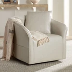 Charlie Cr Me Faux Leather Swivel Chair New. Price: $599.98.