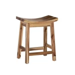 Powell Furniture Dale Saddle Bar Stool Natural Wood New. Price: $117.99.