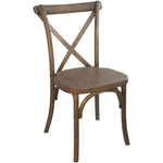 Flash Furniture Advantage X-back Chair In Light Brown New. Price: $199.99.