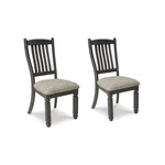 Signature Design By Ashley Tyler Creek Slat Back Dining Chairs Set Of 2, Black New. Price: $194.12.