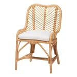Baxton Studio Arween Modern Bohemian Natural Brown Rattan Dining Chair New. Price: $290.27.