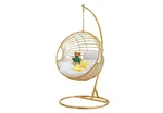 Tarzan Egg Swing Chair Hanging With Stand, Metal Frame Plush Cushion Pink New. Price: $784.29.