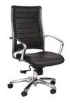 Homeroots Premium Black Faux Leather Swivel Chair (msrp $575) New. Price: $349.99.