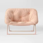 Folding Dish Kids' Loveseat Peach - Pillowfort Foldable, Metal Frame New. Price: $42.95.