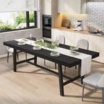 Dining Table 63-83 Extendable Industrial Metal Frame Black Garveehome Heavy Duty New. Price: $369.99.