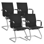 Costway 4 Pcs Office Guest Chairs Waiting Room For Reception Conference New. Price: $354.99.