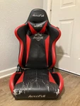 Autofull Gaming Chair With Lumbar Support, Red And Black (back + Seat Only) Used. Price: $39.99.
