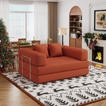 4-IN-1 Folding Sofa Bed Portable Lounger & Futon Chair For Living Room, Orange New. Price: $316.99.