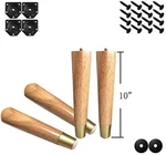 Wood Furniture Legs With Gold Caps For Cabinet Chair Couch Ottoman Sofa Set 4 New. Price: $32.75.