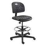 Bevco V7307HC Polyurethane Task Chair, 19" To 26-3/4", No Arms, Black New. Price: $265.99.