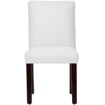 Skyline Furniture Hendrix Dining Chair Velvet White: Upholstered Parsons Side Open. Price: $152.14.