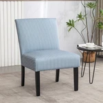 Roundhill Furniture Botticelli Blue Stripe Upholstered Slipper Accent Chair New. Price: $124.16.