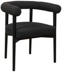 Tov Spara 25 1/2" Wide Black Boucle Fabric Dining Chair New. Price: $269.00.